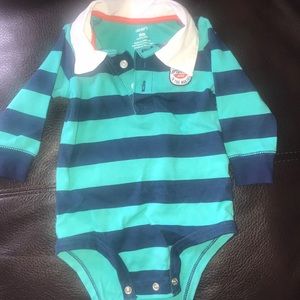 Long sleeve baby boy onesie